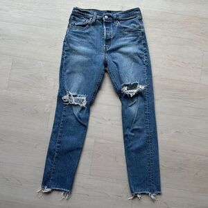 Levis 501 Skinny Jeans Size 28x28